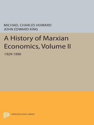 cover image of A History of Marxian Economics, Volume II